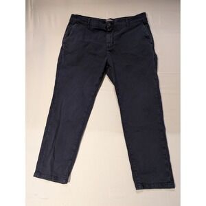 Ash & Erie Men's 34×26 Navy Blue Chino Pants Straight Leg Casual Trousers